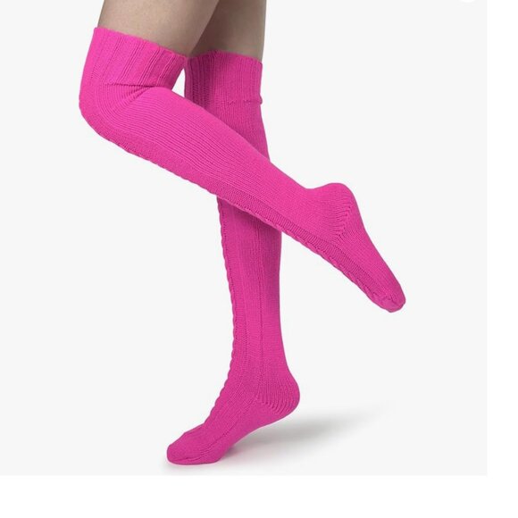 Knee High Pink Socks  Sz 5-10 - Picture 3 of 5
